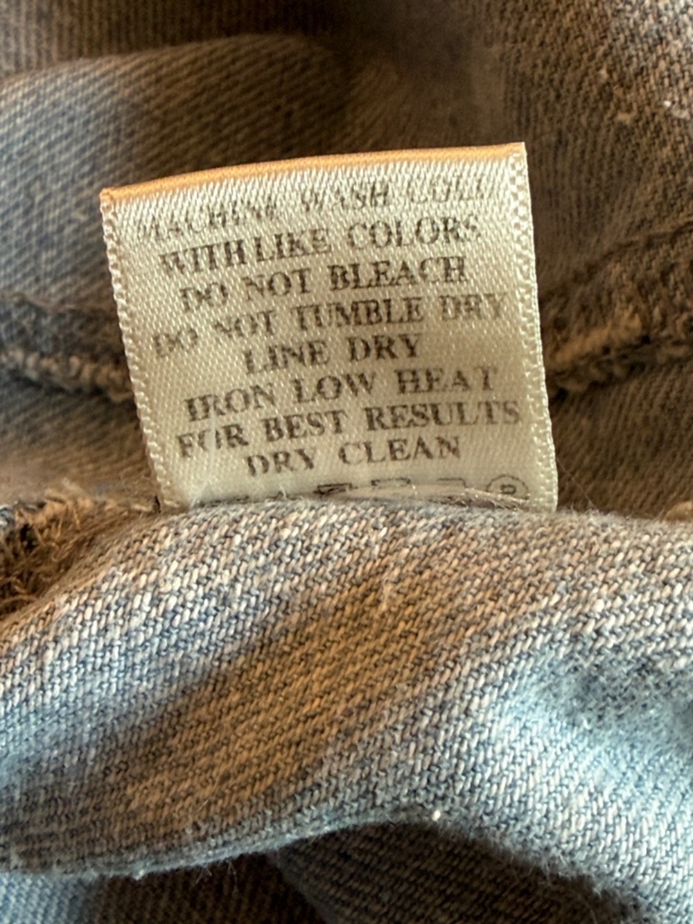 Loveriche Denim Wrap Skirt Small Light Wash Frayed Raw Hem Mini Boho Festival - Picture 8 of 8